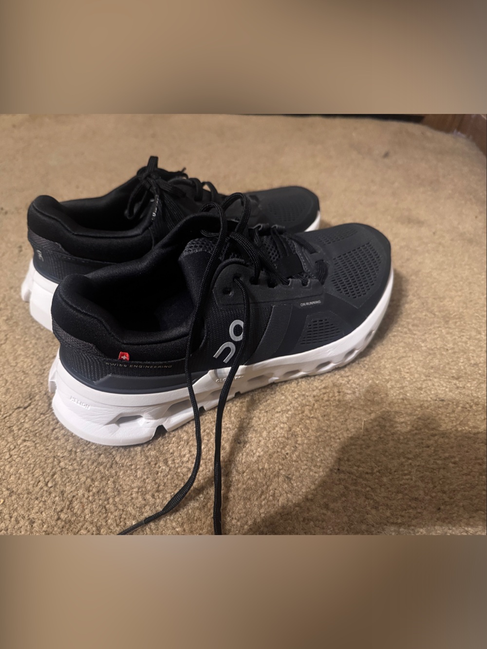 On Cloud Women's Running Shoes - Black/White